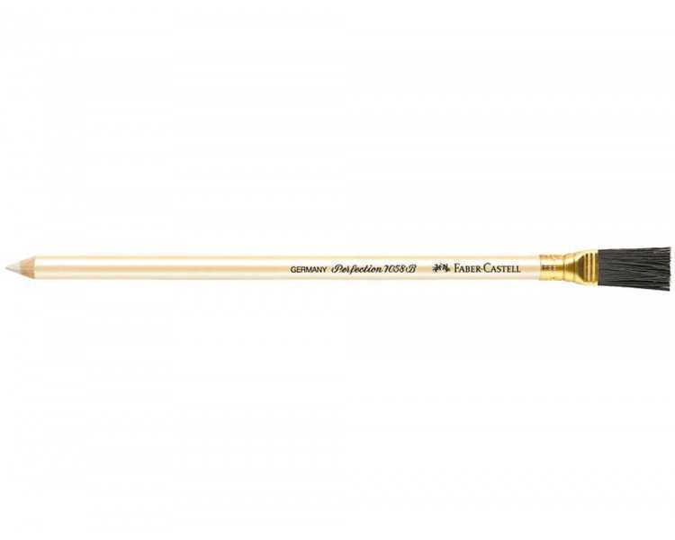 Lapiz faber castell mina de goma con escobilla unidad