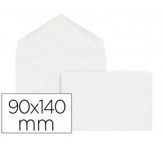 Sobre liderpapel blanco registro extra 90x140 mm caja de 100 unidades