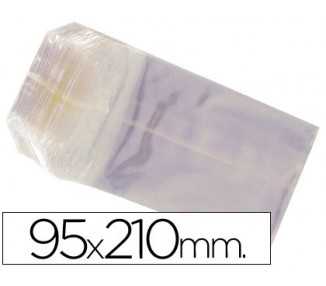Bolsa celofan 95x210 mm paquete 100 unidades