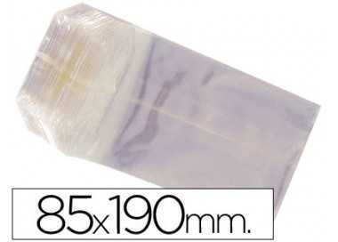 Bolsa celofan 85x190 mm paquete 100 unidades