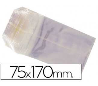 Bolsa celofan 75x170 mm paquete 100 unidades