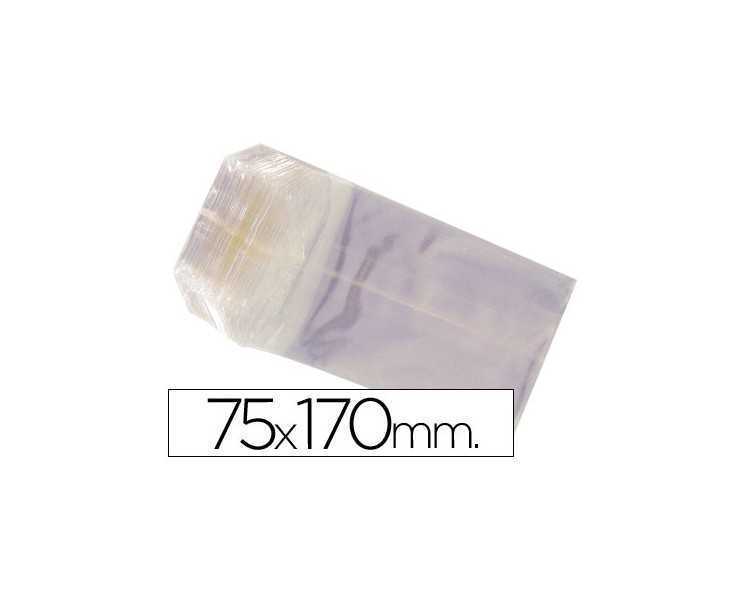 Bolsa celofan 75x170 mm paquete 100 unidades
