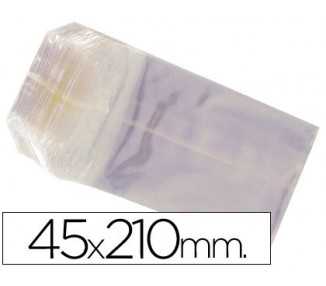 Bolsa celofan 45x210 mm paquete 100 unidades