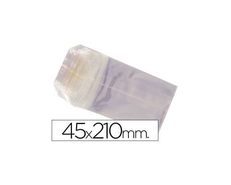 Bolsa celofan 45x210 mm paquete 100 unidades