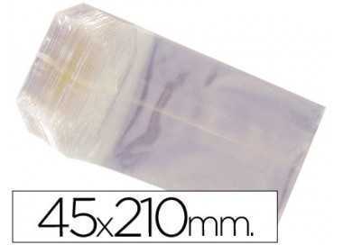 Bolsa celofan 45x210 mm paquete 100 unidades