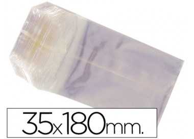 Bolsa celofan 35x180 mm paquete 100 unidades