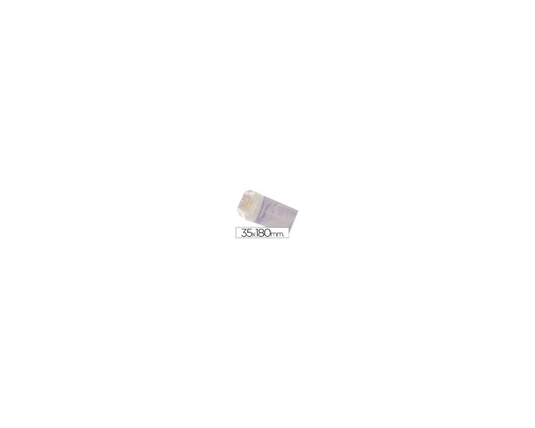 Bolsa celofan 35x180 mm paquete 100 unidades
