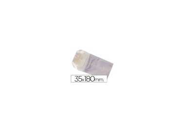 Bolsa celofan 35x180 mm paquete 100 unidades