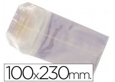 Bolsa celofan 100x230 mm paquete 100 unidades