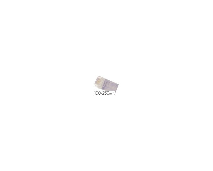 Bolsa celofan 100x230 mm paquete 100 unidades
