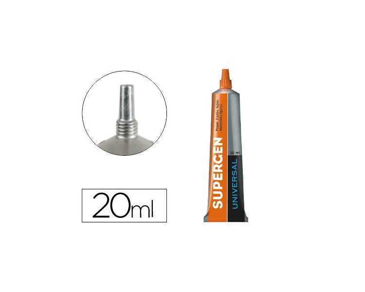 Pegamento supergen universal transparente 20 ml unidad