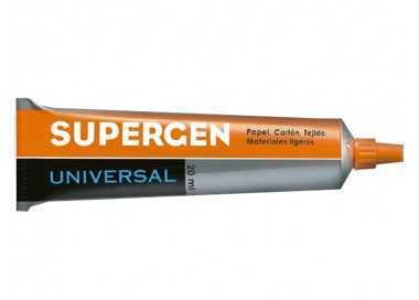 Pegamento supergen universal transparente 20 ml unidad