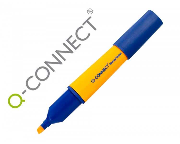 Rotulador q-connect money tester detector de billetes falsos