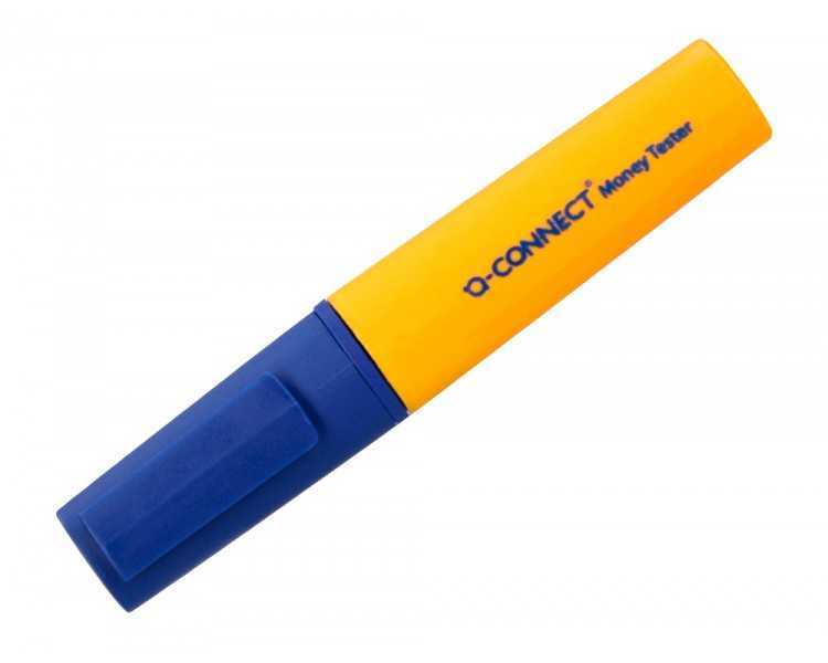 Rotulador q-connect money tester detector de billetes falsos