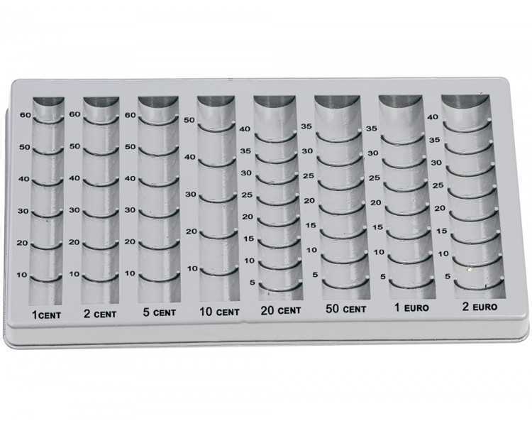 Bandeja portamonedas liderpapel plastico color gris275x155x24/35 mm