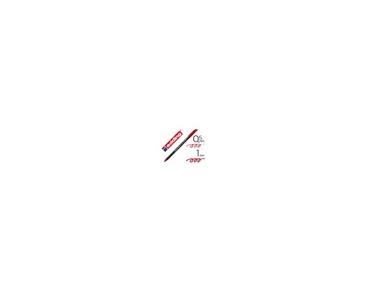 Rotulador edding punta fibra 1200 rojo ingles n.28 punta redonda 0.5 mm