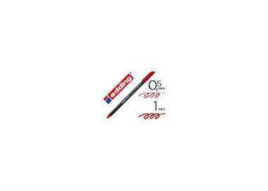 Rotulador edding punta fibra 1200 rojo ingles n.28 punta redonda 0.5 mm