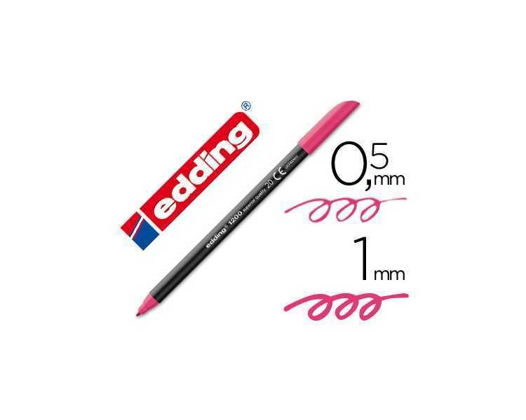 Rotulador edding punta fibra 1200 magenta n.20 punta redonda 0.5 mm