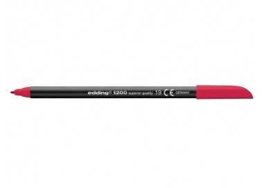 Rotulador edding punta fibra 1200 carmin n. 19 punta redonda 0.5 mm