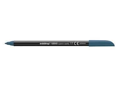 Rotulador edding punta fibra 1200 azul acero n.17 punta redonda 0.5 mm
