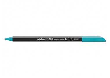 Rotulador edding punta fibra 1200 azul turquesa n.14 punta redonda 0.5 mm