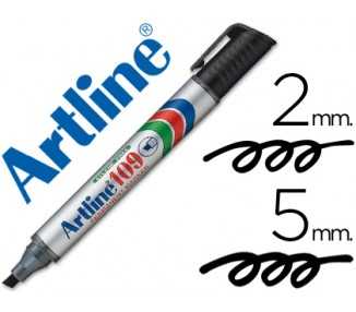 Rotulador artline marcador permanente 109 negro punta biselada