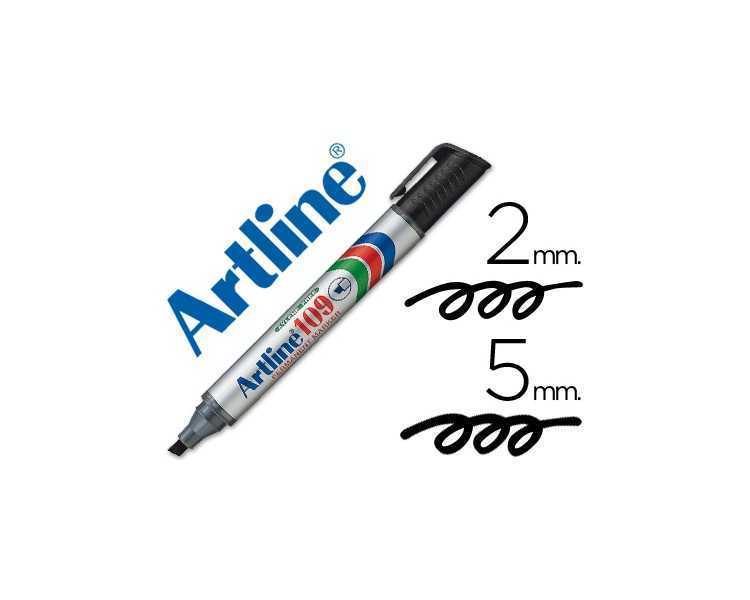 Rotulador artline marcador permanente 109 negro punta biselada