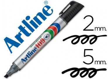 Rotulador artline marcador permanente 109 negro punta biselada