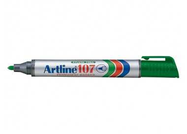 Rotulador artline marcador permanente 107 verde punta redonda