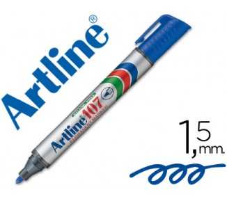 Rotulador artline marcador permanente 107 azul punta redonda