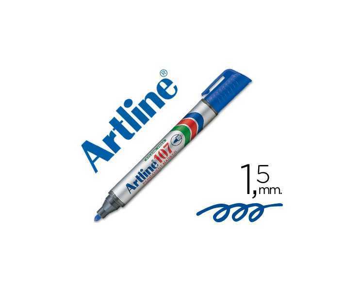 Rotulador artline marcador permanente 107 azul punta redonda