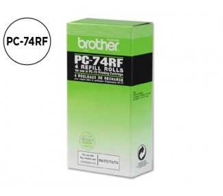 Repuesto fax t104/106 brother de transferencia termica 4 bobinas duracion 140 paginas