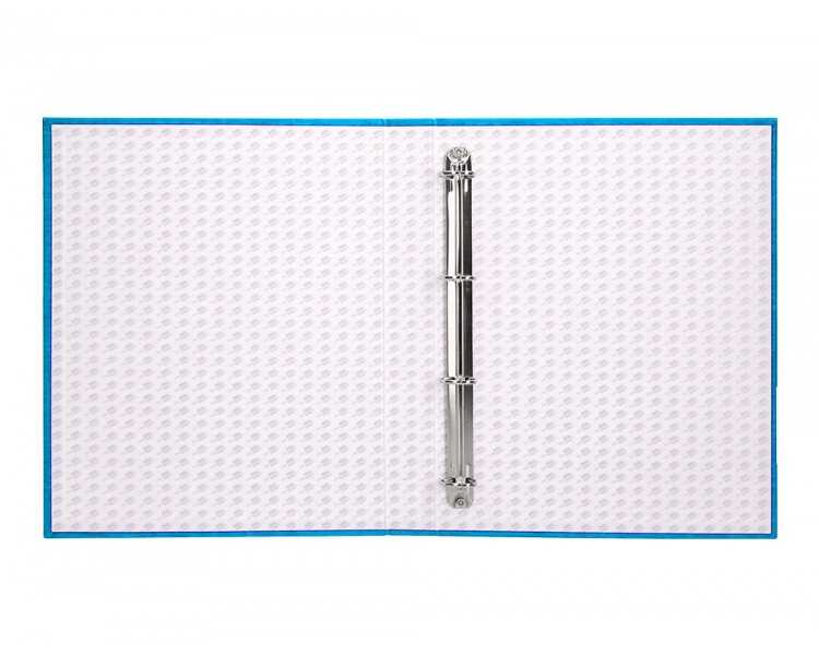 Carpeta de 4 anillas 25mm mixtas liderpapel folio carton forrado paper coat celeste