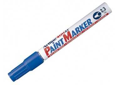 Rotulador artline marcador permanente ek-400 xf azul -punta redonda 2.3 mm -metal caucho y plastico