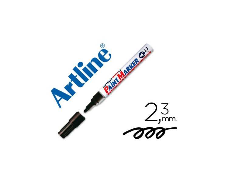 Rotulador artline marcador permanente ek-400 xf negro -punta redonda 2.3 mm -metal caucho y plastico