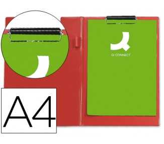 Carpeta q-connect miniclips plastico din a4 roja