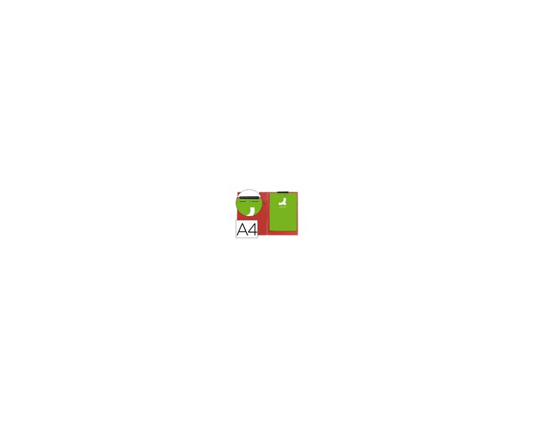 Carpeta q-connect miniclips plastico din a4 roja