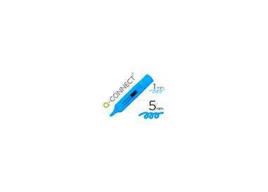 Rotulador q-connect fluorescente azul punta biselada Rotulador q-connect fluorescente azul punta biselada