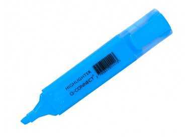 Rotulador q-connect fluorescente azul punta biselada Rotulador q-connect fluorescente azul punta biselada