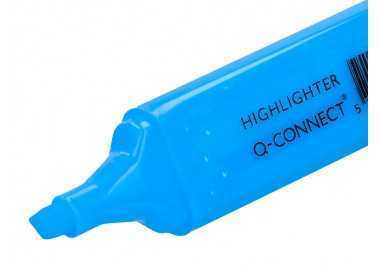 Rotulador q-connect fluorescente azul punta biselada Rotulador q-connect fluorescente azul punta biselada
