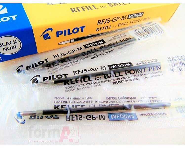 Recambio boligrafo pilot super grip y dr.grip azul