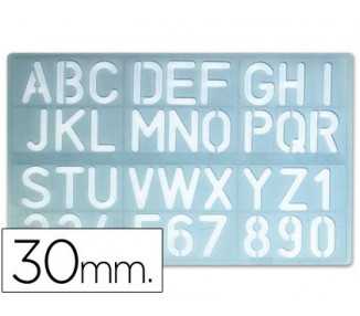 Plantilla liderpapel rotulacion 1600 letras y numeros 30 mm