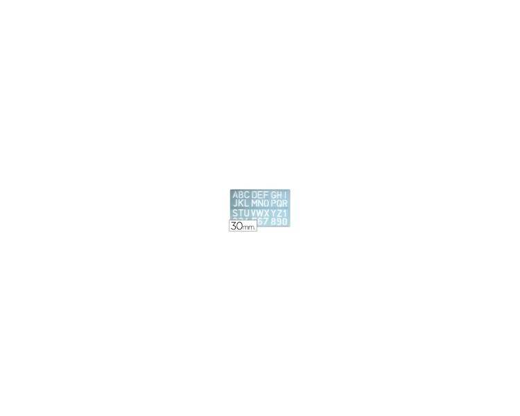 Plantilla liderpapel rotulacion 1600 letras y numeros 30 mm