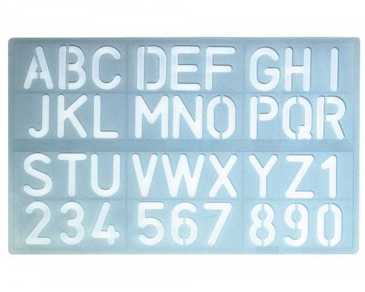 Plantilla liderpapel rotulacion 1600 letras y numeros 30 mm