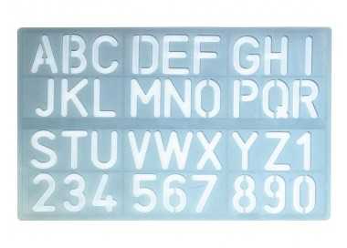 Plantilla liderpapel rotulacion 1600 letras y numeros 30 mm