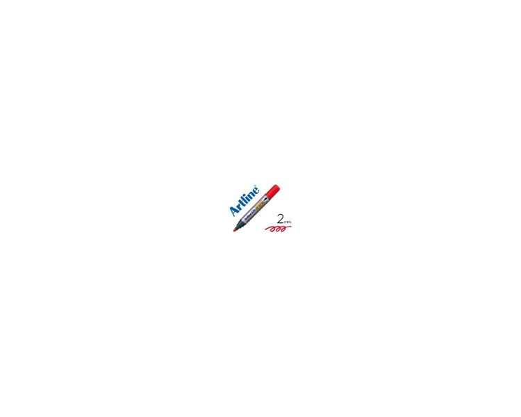 Rotulador artline marcador permanente 170 rojo punta redonda 2 mm antisecado