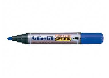 Rotulador artline marcador permanente 170 azul punta redonda 2mm antisecado