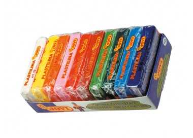 Plastilina jovi 70 tamaño pequeño bandeja de 10 unidades colores surtidos