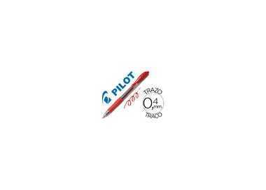 Boligrafo pilot g-2 rojo tinta gel retractil sujecion de caucho