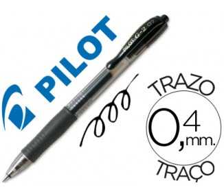 Boligrafo pilot g-2 negro tinta gel retractil sujecion de caucho